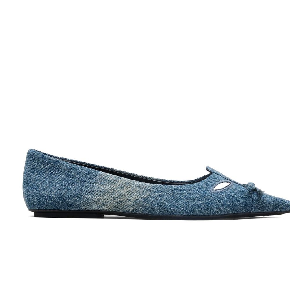 Marc Jacobs Denim Blue Ballet Flats